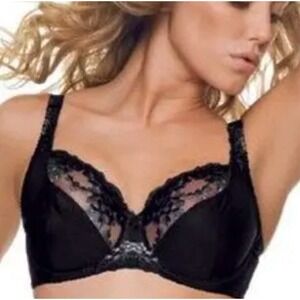 Fantasie Cally Underwired‎ Balcony Bra In Black 7901BK 34JJ Non-padded